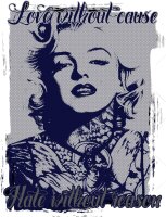 Tattoo Rockabilly - Damenshirt Marilyn Pin UP