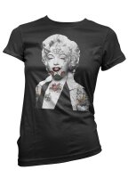 Marilyn Tattoo - Ladyshirt Biker sexy pin up girl hot rod