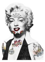 Marilyn Tattoo - Ladyshirt Biker sexy pin up girl hot rod