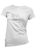 B&ouml;se M&auml;dels- Damen Tshirt Glitterdruck...