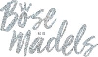 B&ouml;se M&auml;dels- Damen Tshirt Glitterdruck...