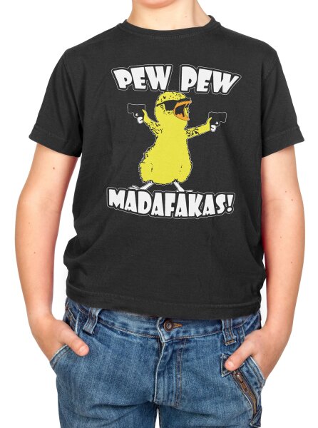 Gangsterchicken Pew Pew Madafakas Kindershirt Funshirt K&uuml;ken