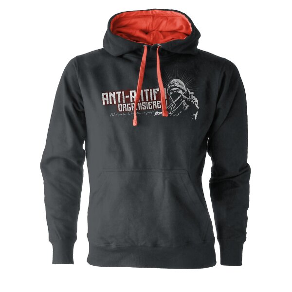 Anti-Antifa organisieren Nationaler Sozialismus Jetzt Herren Kontrast Hoodie