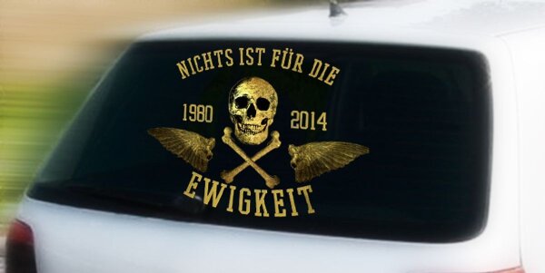 Aufkleber Nichts ist f&uuml;r die Ewigkeit V3