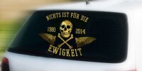 Aufkleber Nichts ist f&uuml;r die Ewigkeit V3