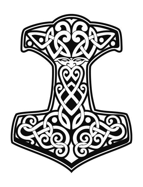 Aufkleber Thorhammer 4