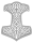 Aufkleber Thorhammer 4