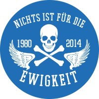 Kennzeichenaufkleber Nichts ist f&uuml;r die Ewigkeit 4...