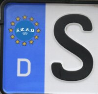 Kennzeichenaufkleber ACAB 4 St&uuml;ck