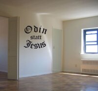 Wandtattoo - Odin statt Jesus