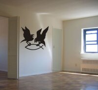 Wandtattoo - Hugin und Munin Odins Raben