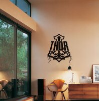Wandtattoo - Thor mit Blitze