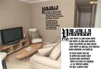 Wandtattoo - Valhalla 13ter Krieger