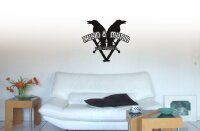 Wandtattoo - Hugin u. Munin Rabenbr&uuml;der