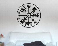 Wandtattoo - Aegishjalmur Nordischer Kompass