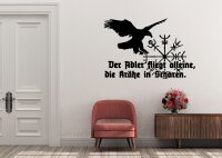 Wandtattoo Der Adler fliegt alleine