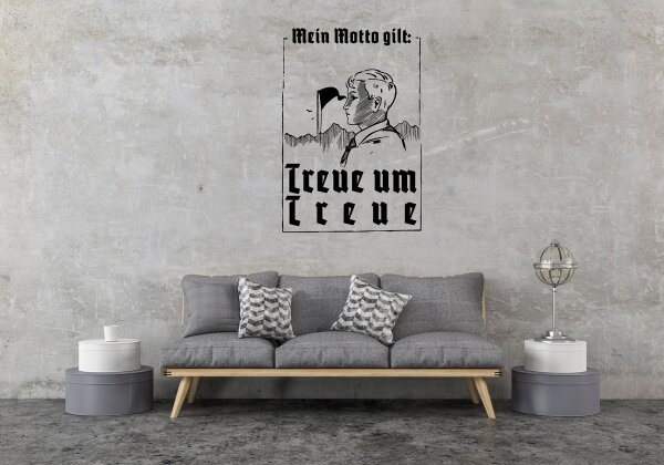 Wandtattoo Treue um Treue