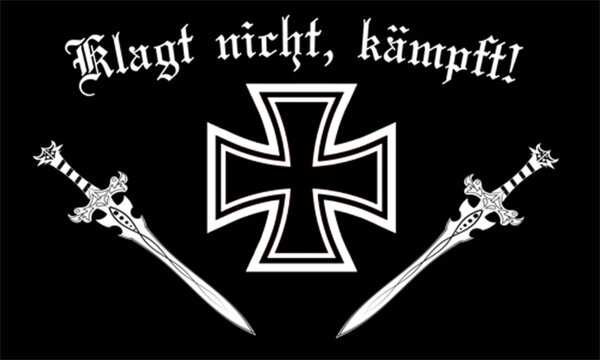 Fahne - Klagt nicht k&auml;mpft!