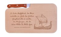 Wikingerschiff Br&uuml;nhildenlied Brotzeitbrett Viking...