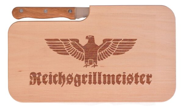 Reichsgrillmeister classic Brotzeitbrett Geschenkidee Grillen