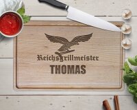 Holz Schneidebrett 40x25cm ReichsGrillmeister mit...