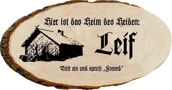 T&uuml;rschild mit eingenem Namen
