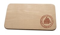 Valknut mit Runen Brotzeitbrett Odin Asgard Valhall