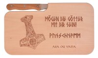 Wikinger Brotzeitbrett M&ouml;gen die G&ouml;tter mit dir...