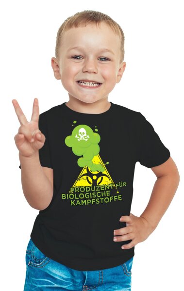 Produzent f&uuml;r Biologische Kampfstoffe Kinder Tshirt alter Stinker Pupser