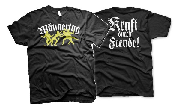 Kraft durch Freude M&auml;nnertag Vatertag Herren Tshirt