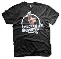 Willste mal mein Horn polieren Herren Tshirt Trinkhorn...