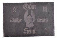 Schiefertafel Odin Sch&uuml;tze dieses Heim 30x20cm