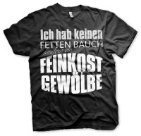 Kein fetter Bauch Feinkost Gew&ouml;lbe Herren Tshirt