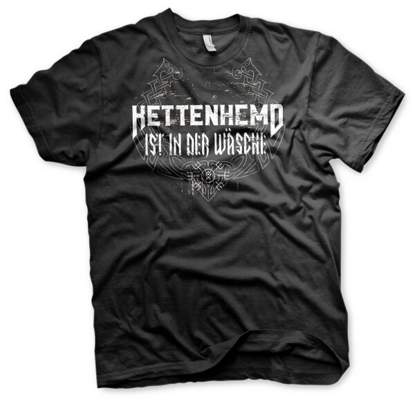 Kettenhemd ist in der W&auml;sche Herren Tshirt Wikinger Viking M