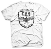 GDR Adler Love it or Leave it Herren Tshirt Wei&szlig;-M