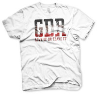 GDR 2 Love it or Leave it Herren Tshirt Wei&szlig;-3XL