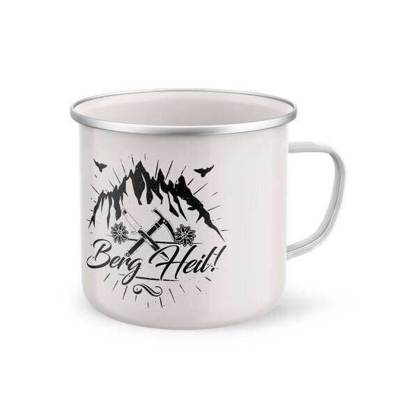 Berg Heil Emaille Becher