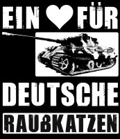 Ein Herz f&uuml;r deutsche Raubkatzen Herren Hoodie...