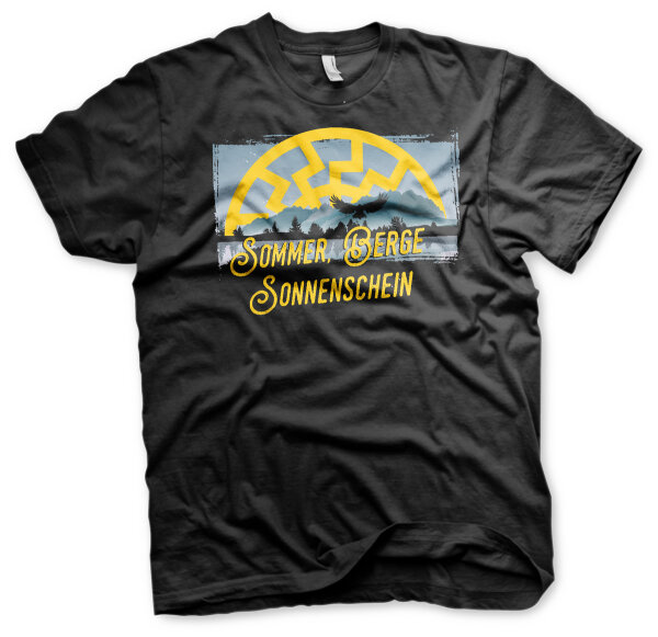 Sommer Berge Sonnenschein Herren Tshirt