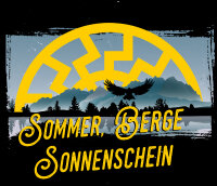 Sommer Berge Sonnenschein Herren Tshirt