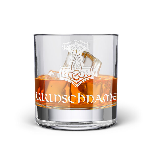 Thorhammer 1 Whiskyglas mit pers&ouml;nlicher Gravur