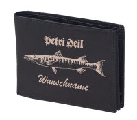 Petri Heil mit  Wunschnamen Lasergravur -...