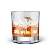 Adler Deutschland Whiskyglas mit Wunschname