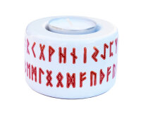 Futhark Teelicht Keramik Runenalphabet