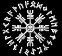 Vegvisir Wikingerkompass  im Runenkreis Herren Poloshirt...