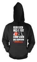 Kleb dich nicht fest lerne lesen und schreiben Herren...