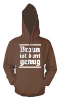 Braun ist bunt genug Herren Hoodie Kapuzenpulli