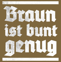 Braun ist bunt genug Herren Hoodie Kapuzenpulli