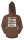 Braun ist bunt genug Herren Hoodie Kapuzenpulli S