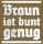 Braun ist bunt genug Herren Hoodie Kapuzenpulli S
